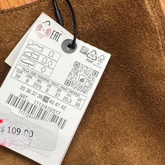 Zara Brown Suede Ankle Boots - Picture 2 of 5